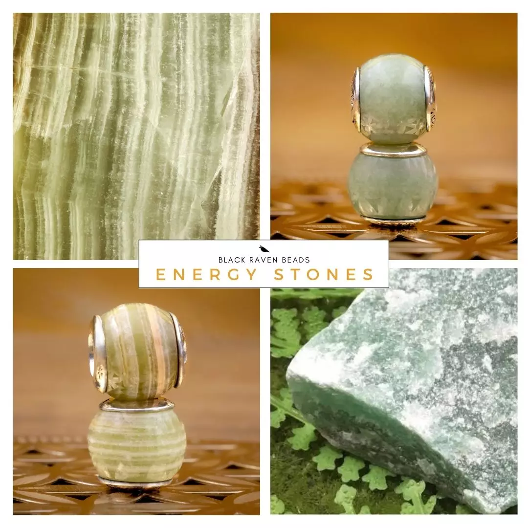Energy Stones - Green Banded Onyx and Aventurine