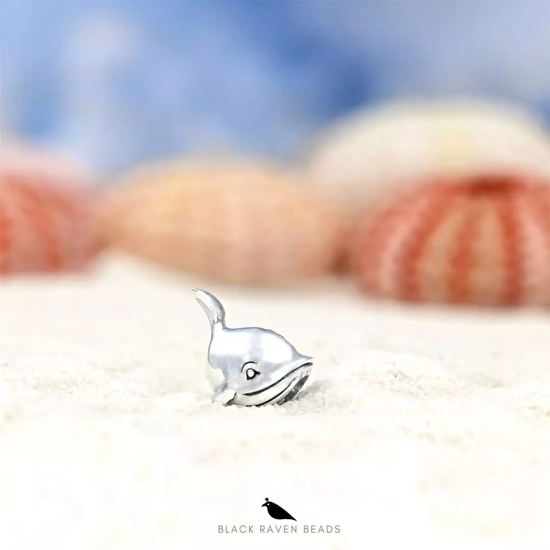 Solitude Whale Charm Bead