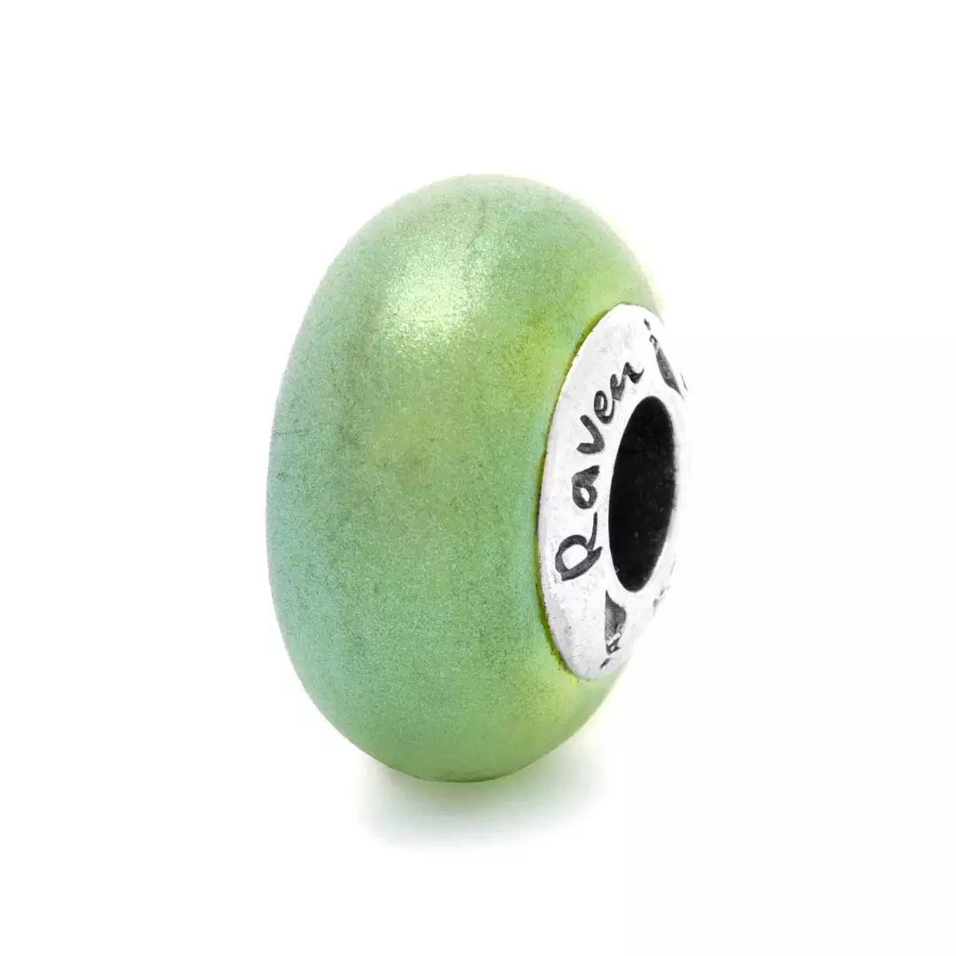 Fairy Dust Green Charm Bead
