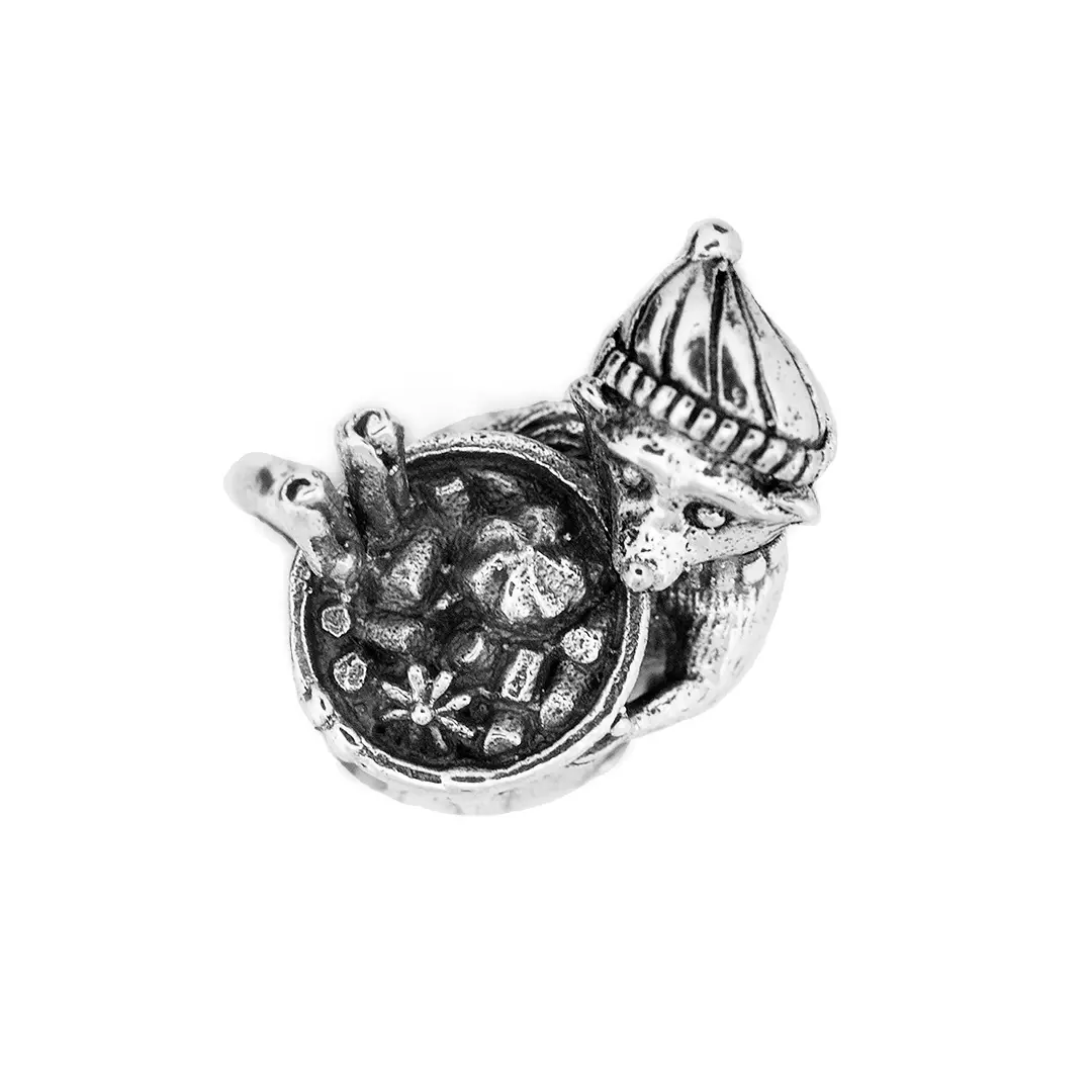 Hot Chocholate Raccoon Charm Bead