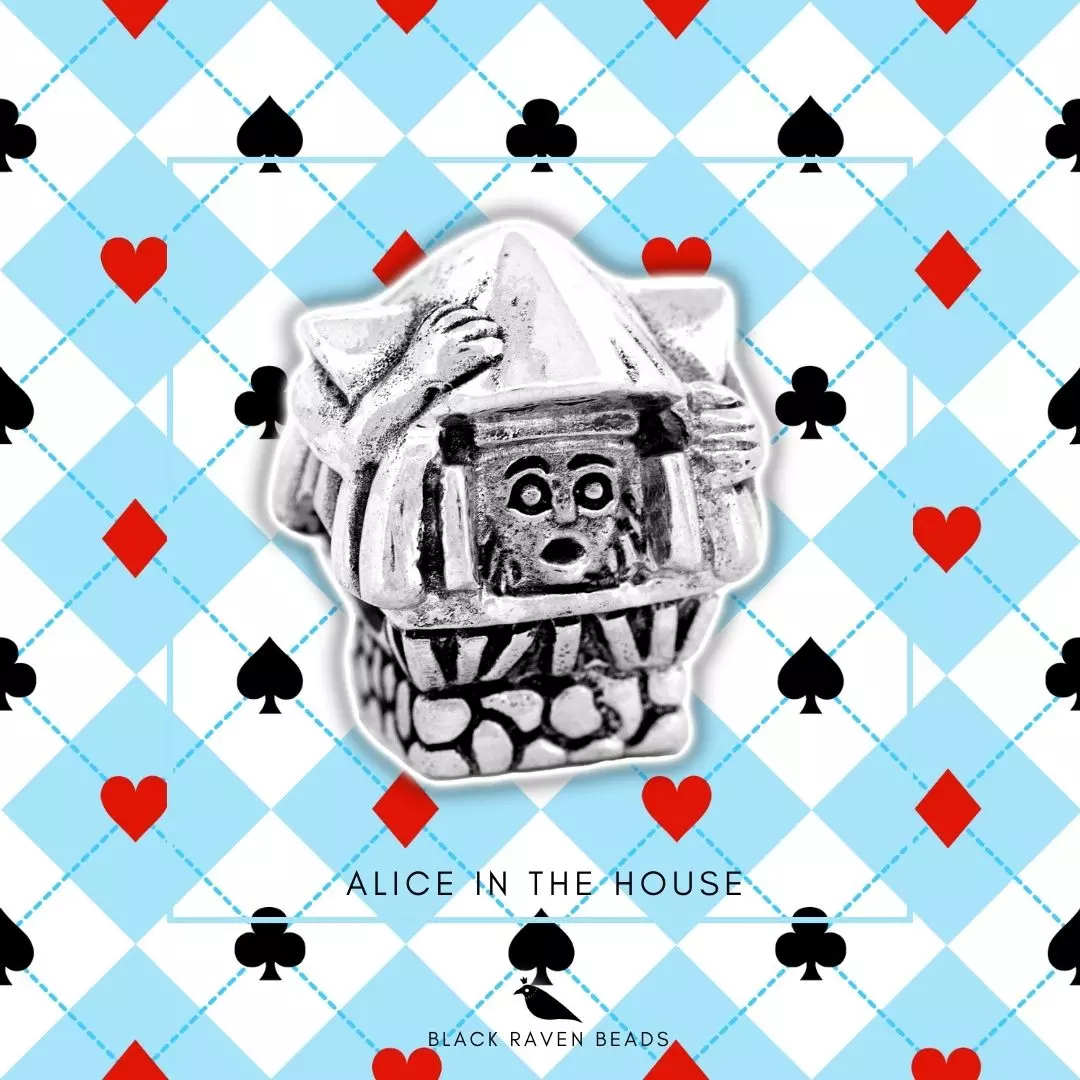 Alice in the House Charm Bead
