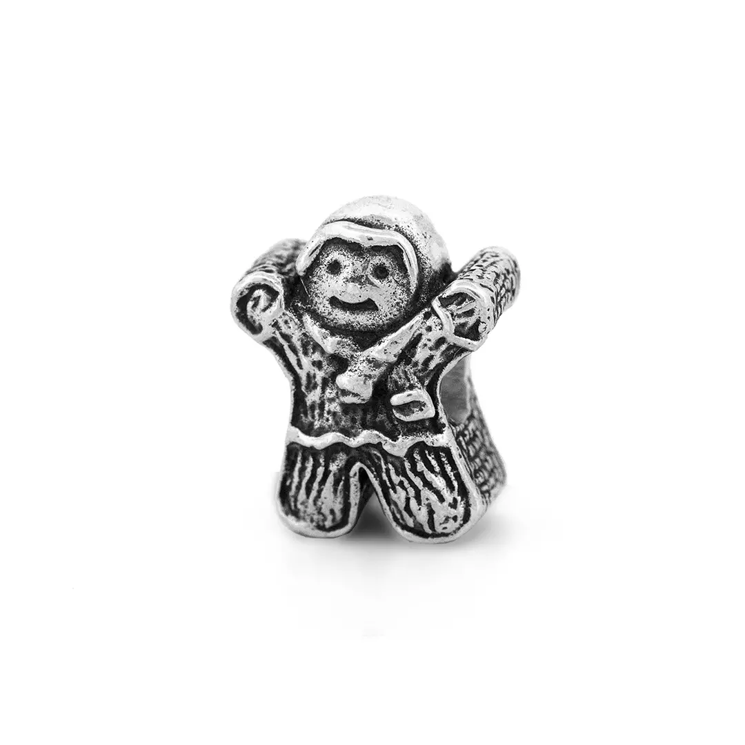 Mr Gingerbread Charm Bead