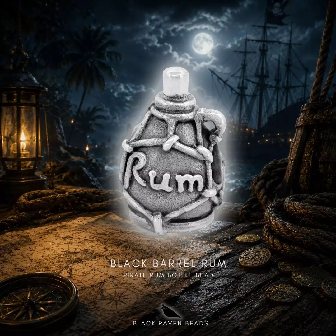 Black Bottle Rum - Pirate Rum Bottle Bead
