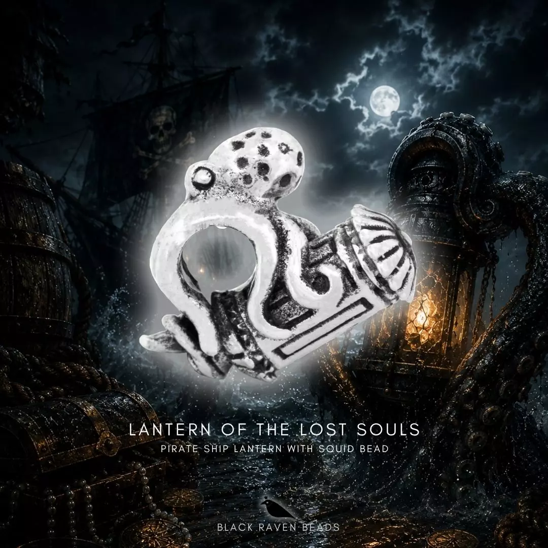 Lantern of the lost Souls - pirate ship lantern with squid bead