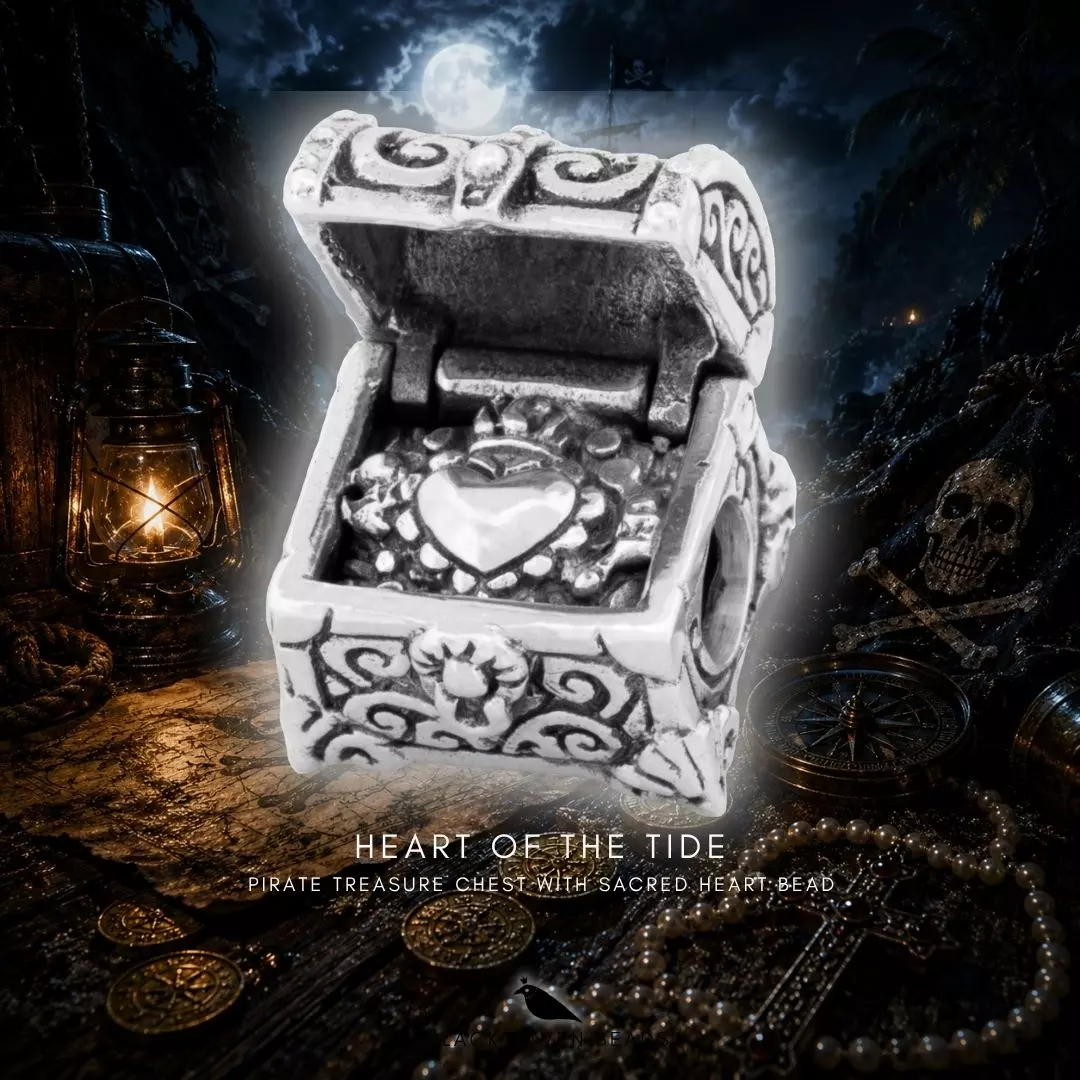 Heart of the Tide - Pirate Treasure Chest with Sacred Heart bead