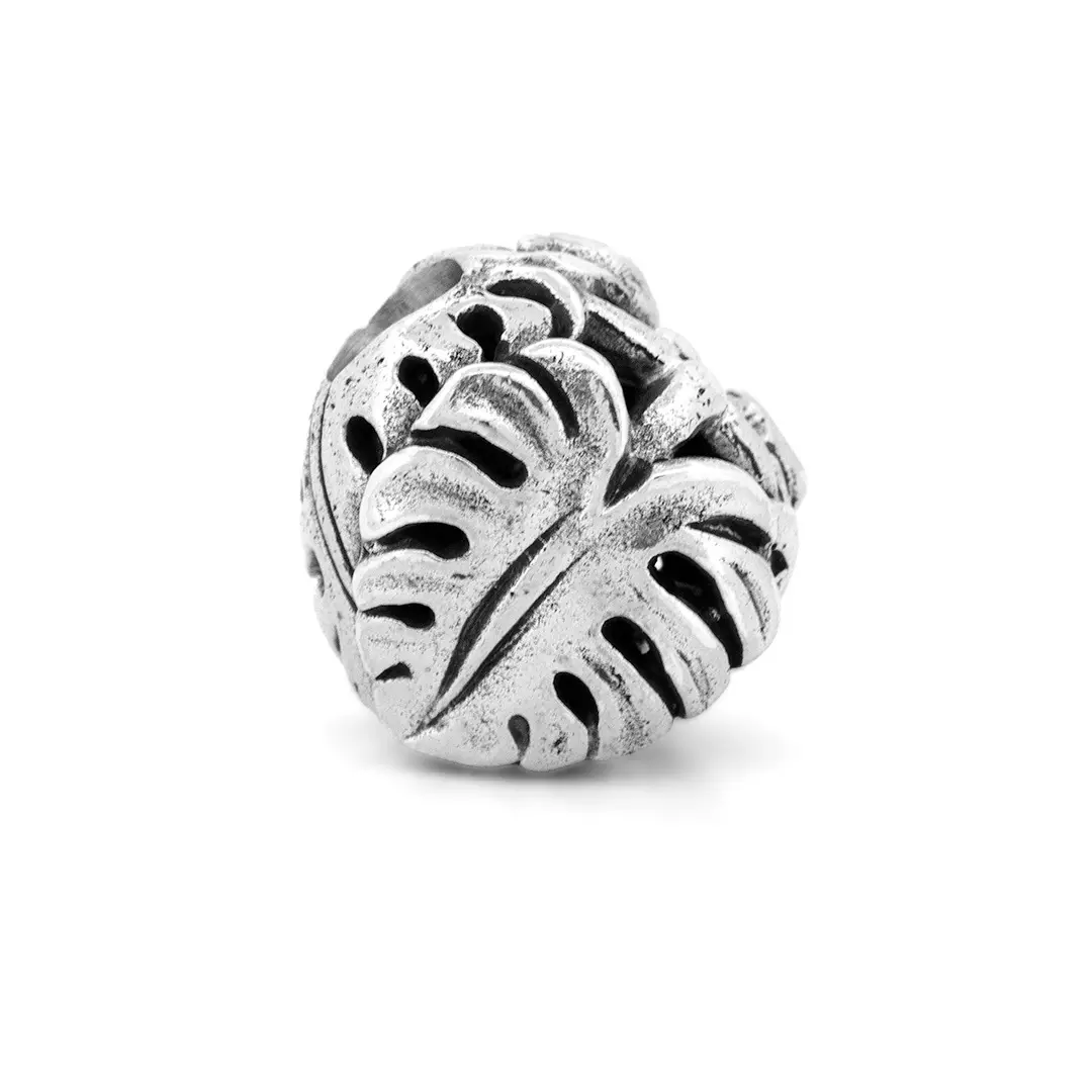 Monstera Deliciosa Charm Bead