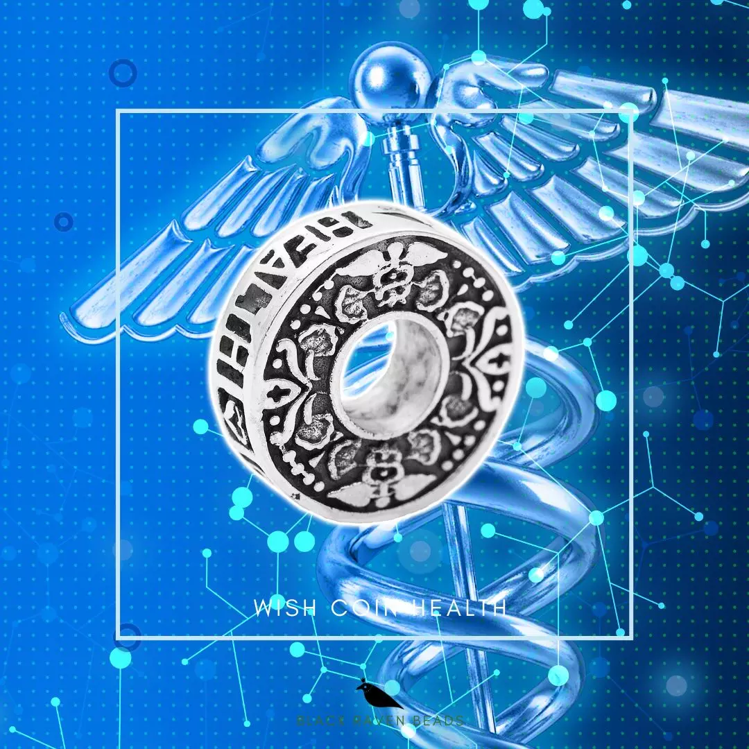 Wish Coin Health Charm Bead