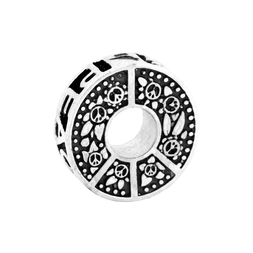 Wish Coin Peace Charm Bead