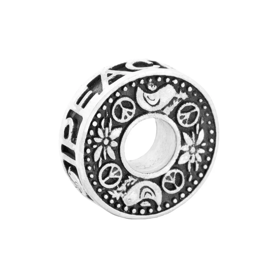 Wish Coin Peace Charm Bead