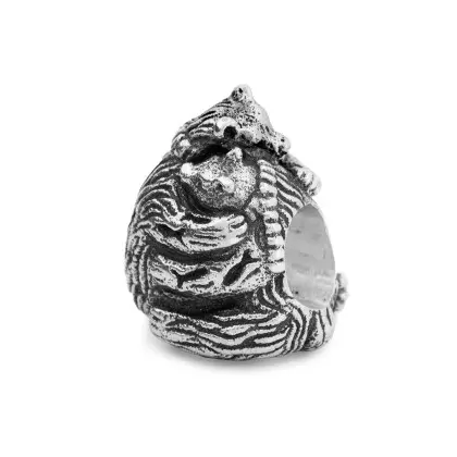 Polar Bear Hug Charm Bead