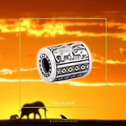 African Savanna Charm Bead