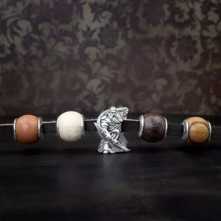 Charm Beads Bracelet wood and guang gong