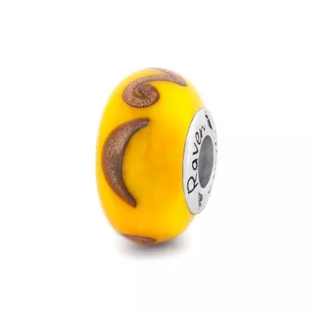 Maya Silent moon glass bead