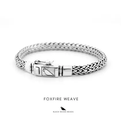 Foxfire Weave sterling silver bracelet