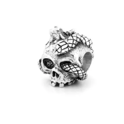 Skull Candle Charm Bead