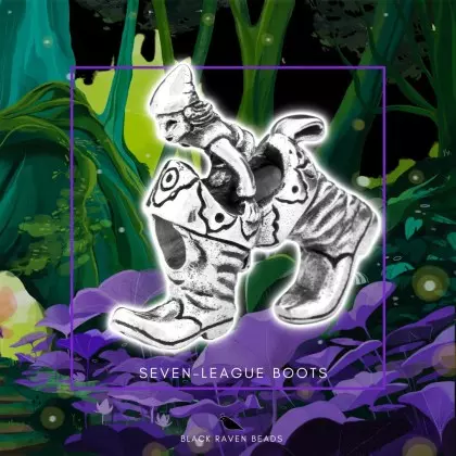 Seven-league boots and Tom Thumb Charm Bead