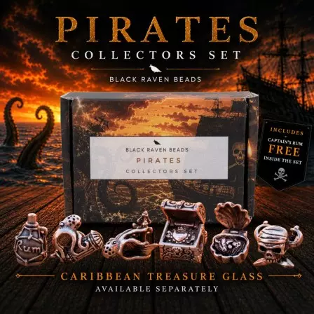 Pirates themed collectors set of beads for bracelets