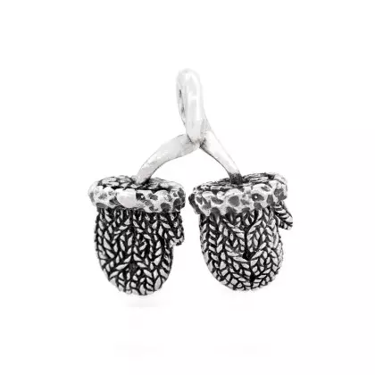 Winter Gloves Charm Bead