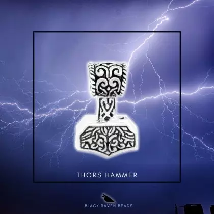 Thors Hammer charm bead
