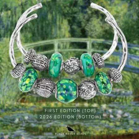 Monet beads bangle sterling silver