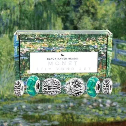 Monet Lily Pond Set Charm Bead