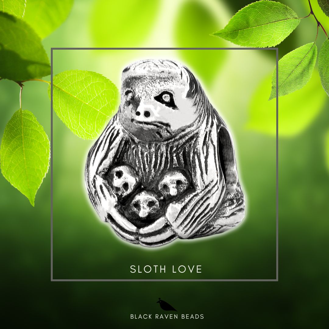 Sloth Love Charm Bead