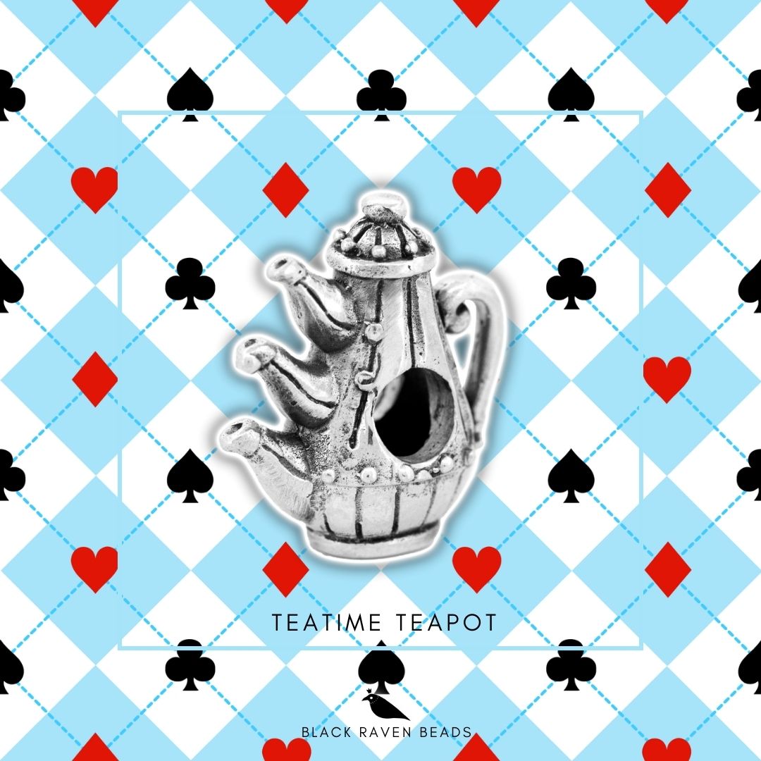 Teatime teapot charm bead