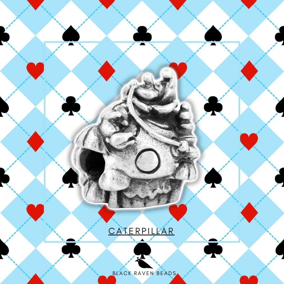 Caterpillar Wonderland charm bead 