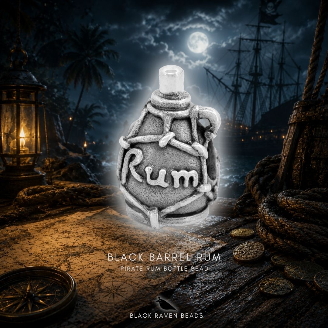 Black Bottle Rum - Pirate Rum Bottle Bead