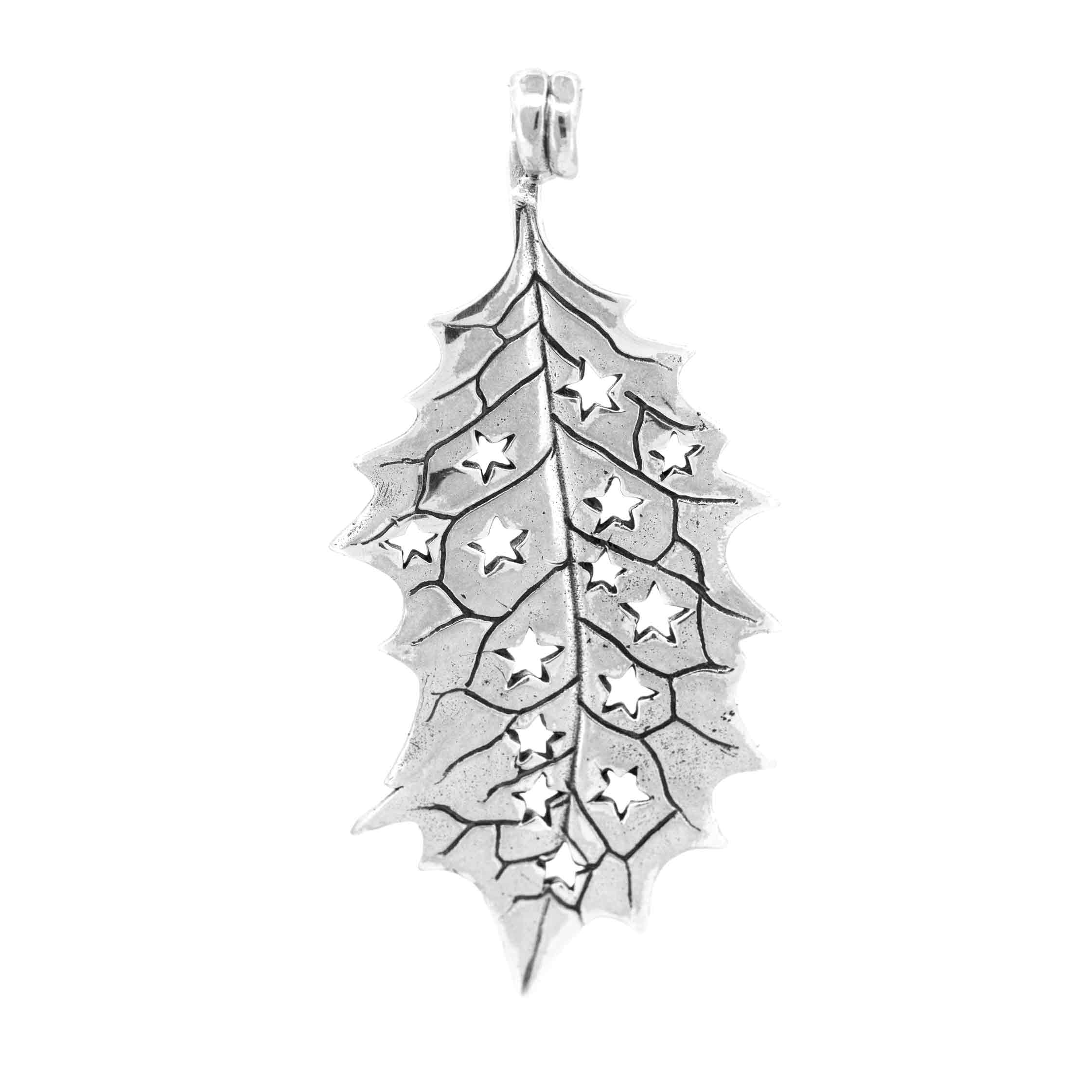 Holly Leaf Pendant Charm Bead