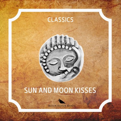 Sun and Moon Kisses Charm Bead