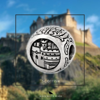 Scottisch Edinbrough Castle silver charm bead for bracelets Charm Bead