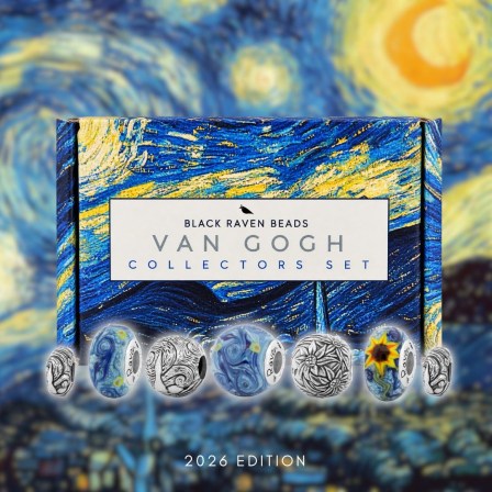 Van Gogh Starry Night and Sunflowers collectors set of bead for bracelets